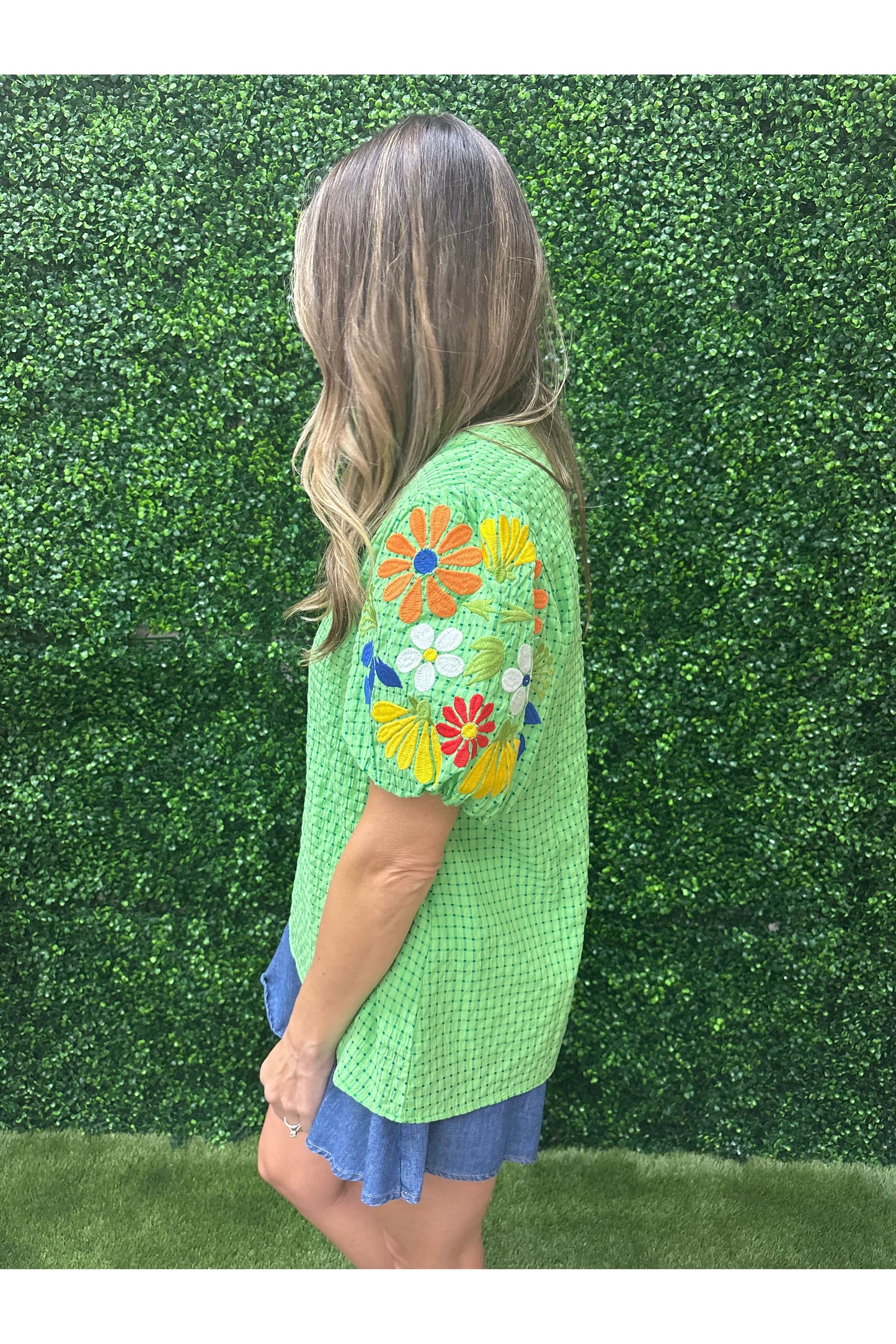 Allison Gingham Top