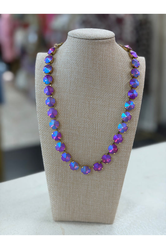 P2 Tova Sofia Necklace Fuchsia Frost