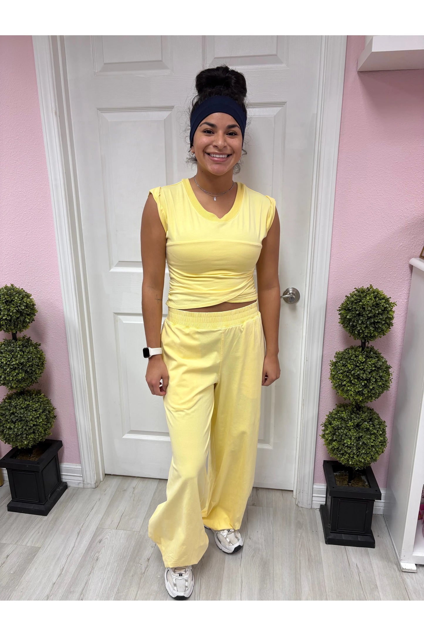 Mineral Washed Wrap Top