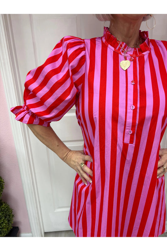 Gayla Striped Mini Dress