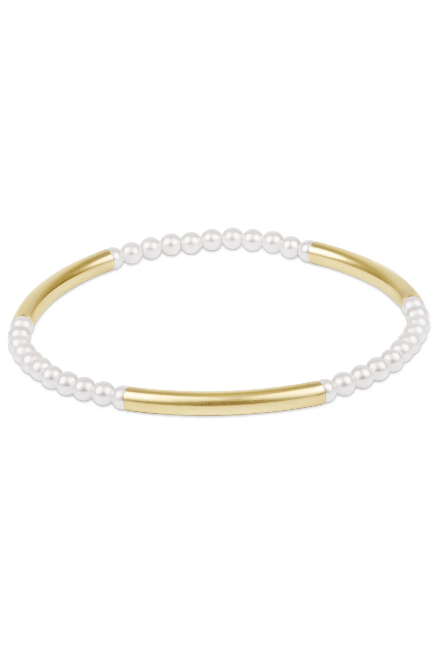 EN Bliss Bar Pattern Pearl 3mm Bracelet✔️