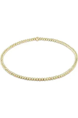 Classic Gold 2mm Bead Bracelet
