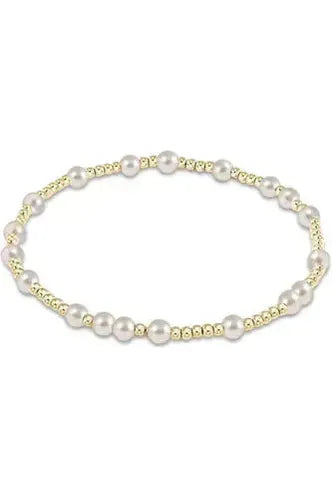 Hope Unwritten 4mm Bead Bracelet - Pearl