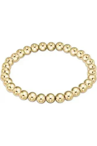 Classic Gold 6mm Bead Bracelet