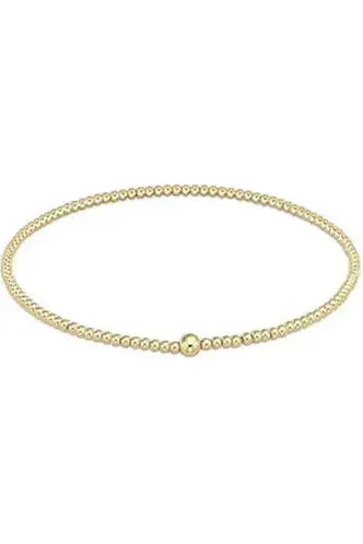 Classic Gold 2mm Bead Bangle