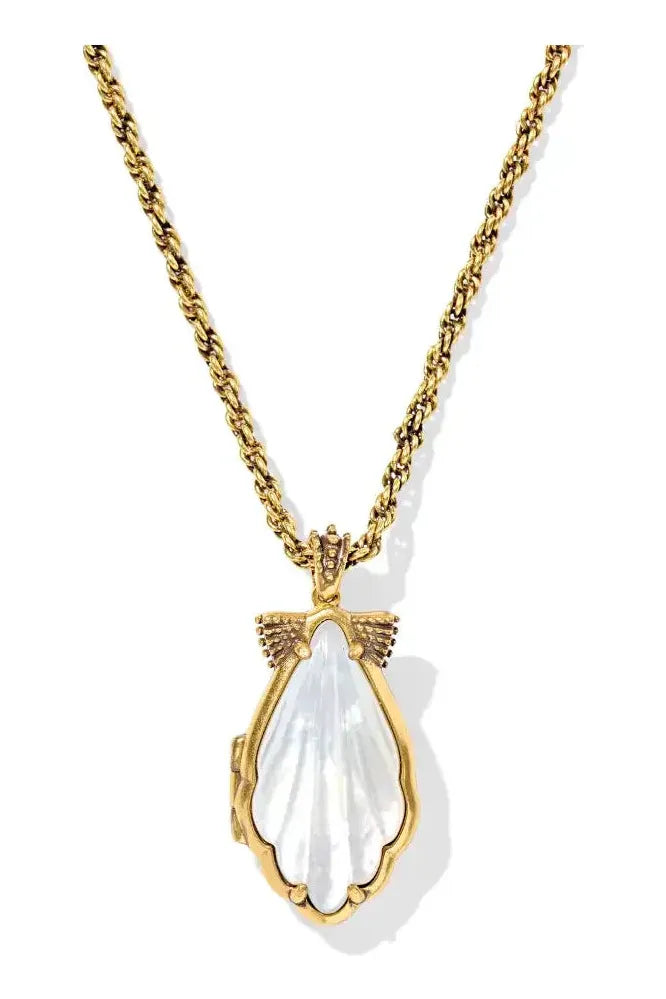 Alexa Locket Vintage Short Pendant Necklace