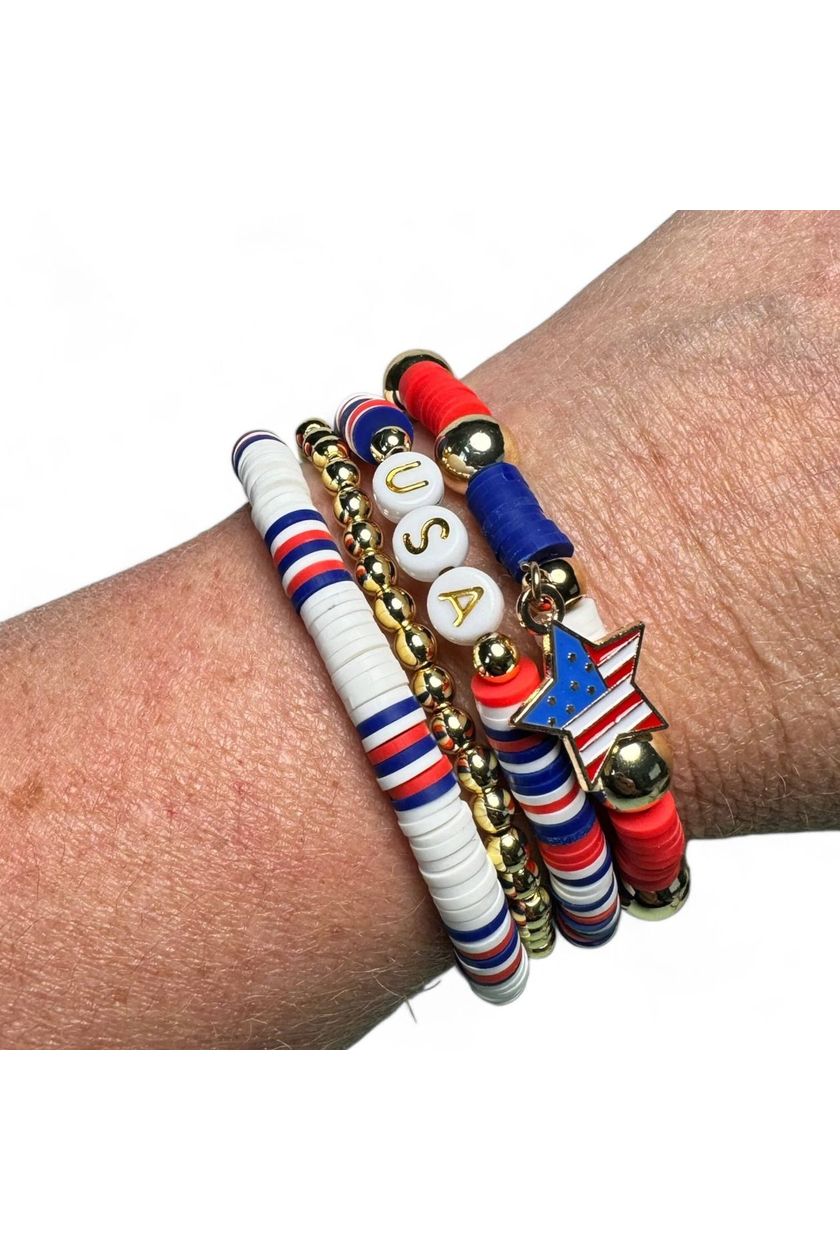 Patriotic Stretch Bracelet