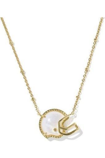 KS Football Helmet Short Pendant Necklace