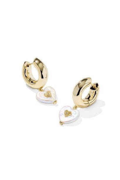 KENDRA SCOTT Sasha Heart Huggie Earrings