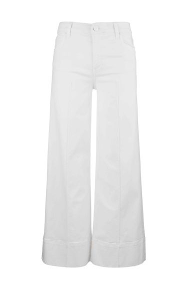 Meg High-rise Pintuck Wide-leg Denim