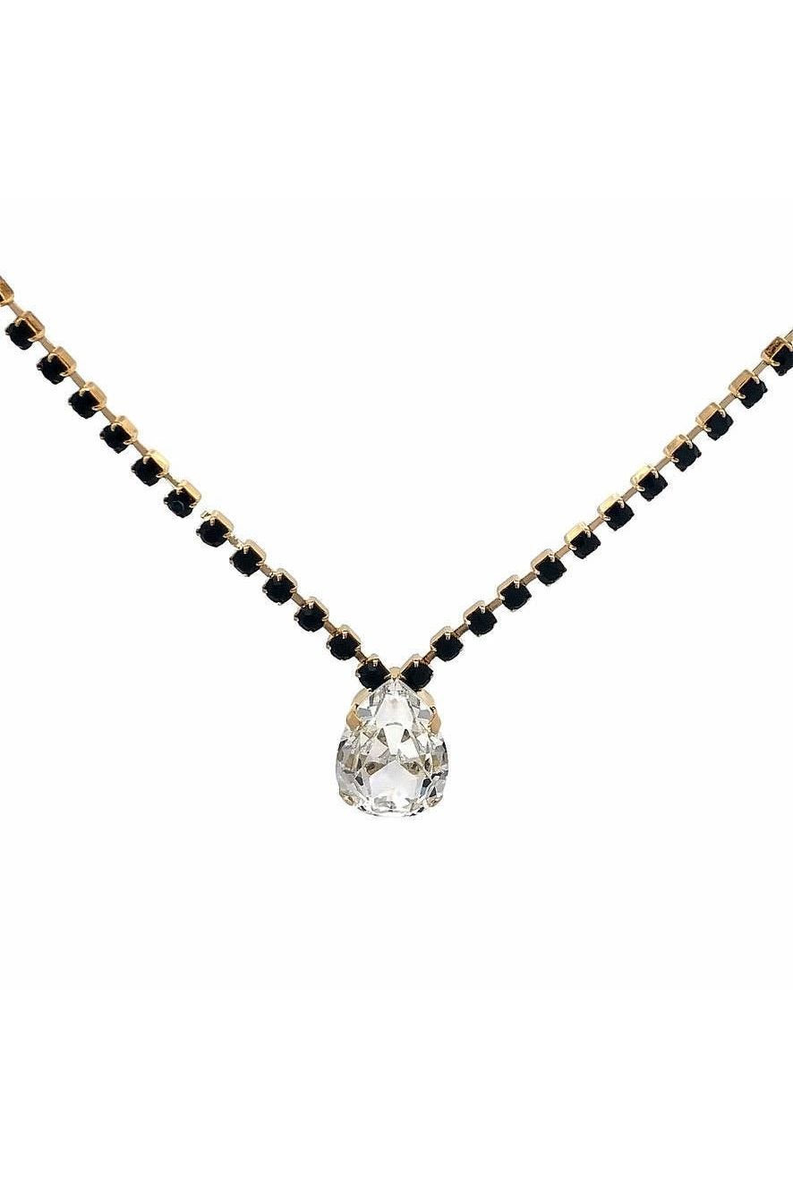 Tova Milli Necklace Jet/Clear