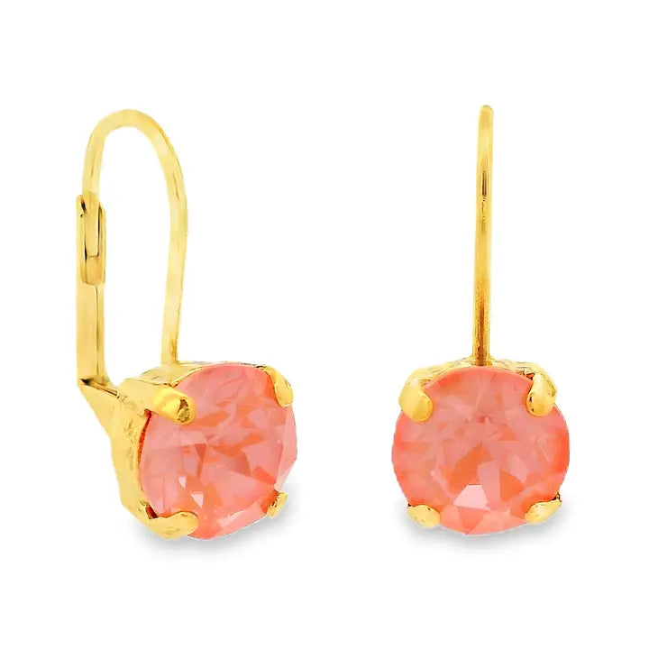 TOVA Oakland Hook Earrings in Midnight Express Flamingo Ignite