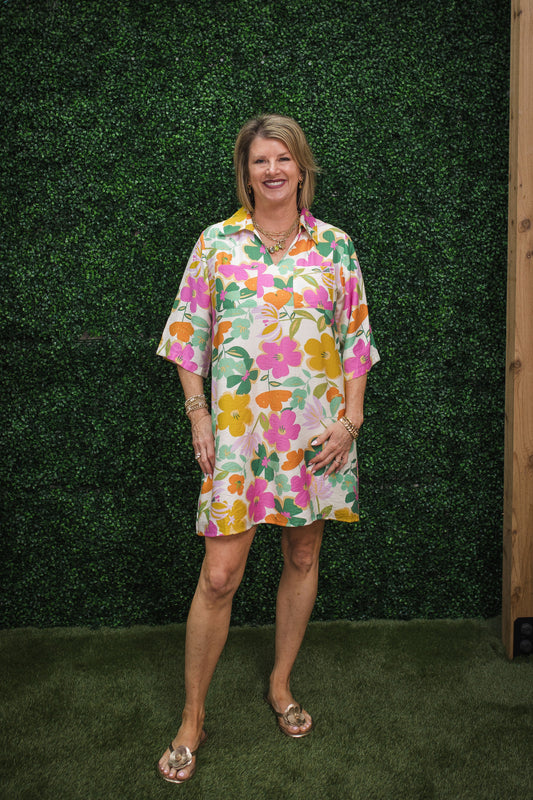 Stacie Floral Shift Dress