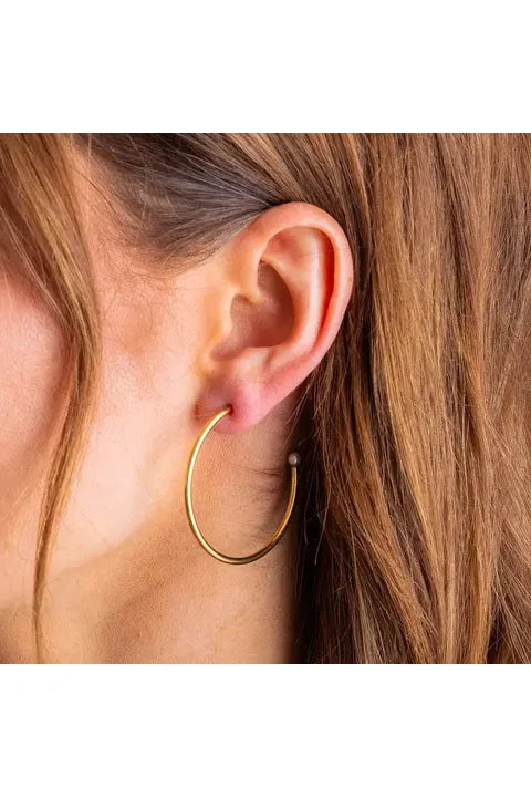 Alexis Large Gold-Plated w/ Pearl Tips