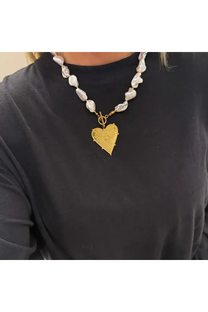 Blaze Pearl Necklace