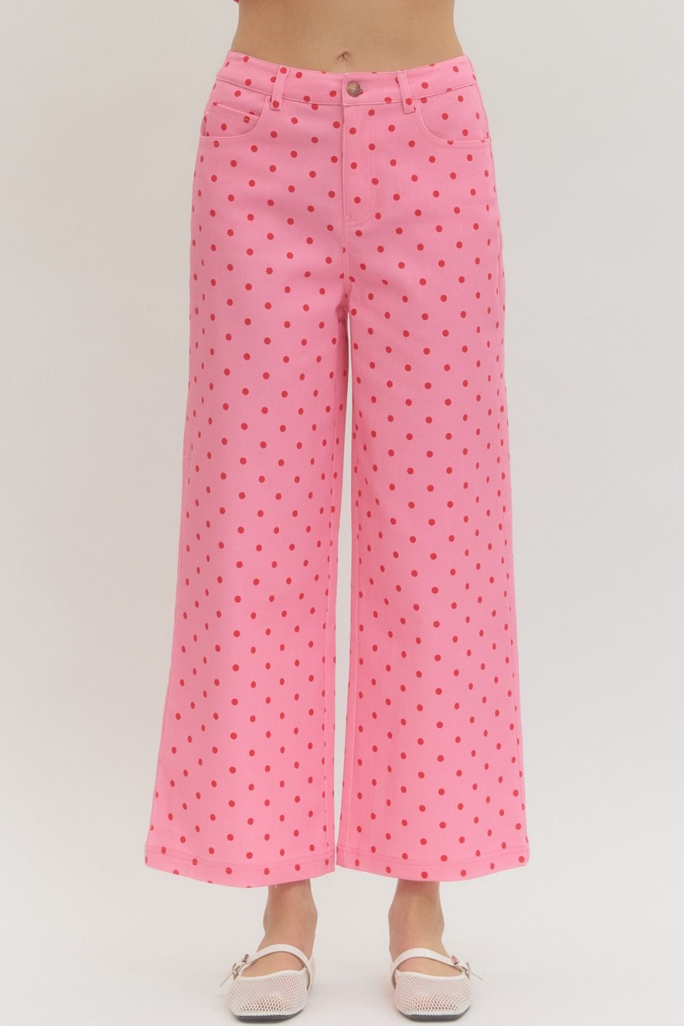 Polkadot Wide Leg Pants