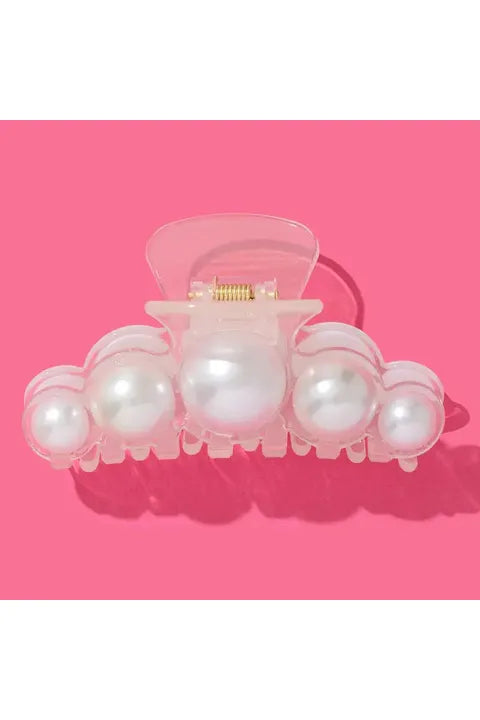Claw Hair Clip- Large Pearls