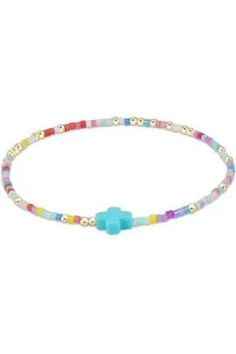 Hope Unwritten Signature Cross Bracelet- Hot Mess