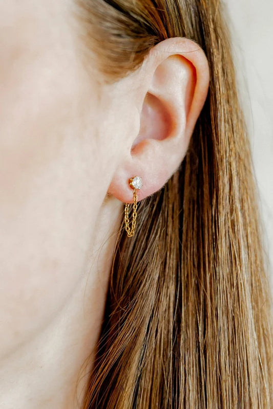 Indy Gold Screwback Stud