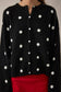 Black Polka Dot Cardigan