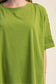 Cammie Oversized Pullover Round Neck Band Short Sleeve
