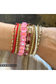 7 inch Octavia Stretch Bracelet - Pink