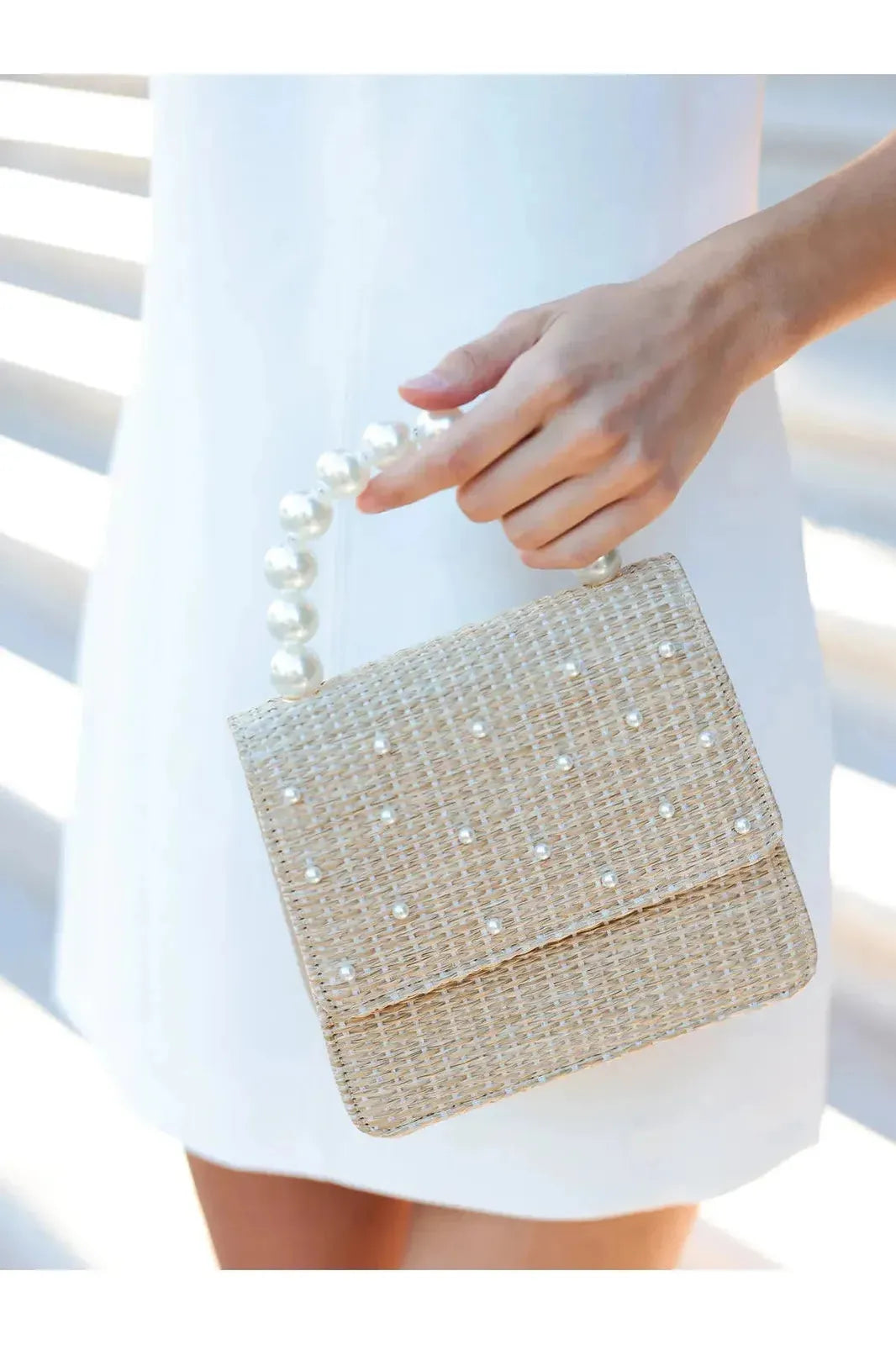 Aphrodite Mini Bag w/Pearls
