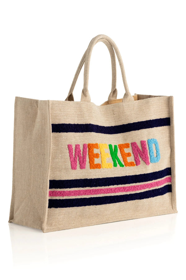 Natural Weekend Beach Bag