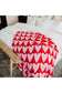 Red Hearts Valentine's Oversized Throw Blanket