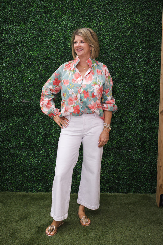 Botanical Beauty 3/4 Sleeve Blouse