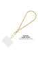 Gold Wheat Braid Chain Phone Charm