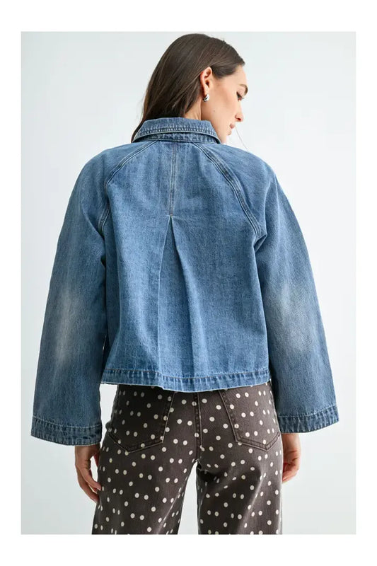 Classic Denim Swing Jacket