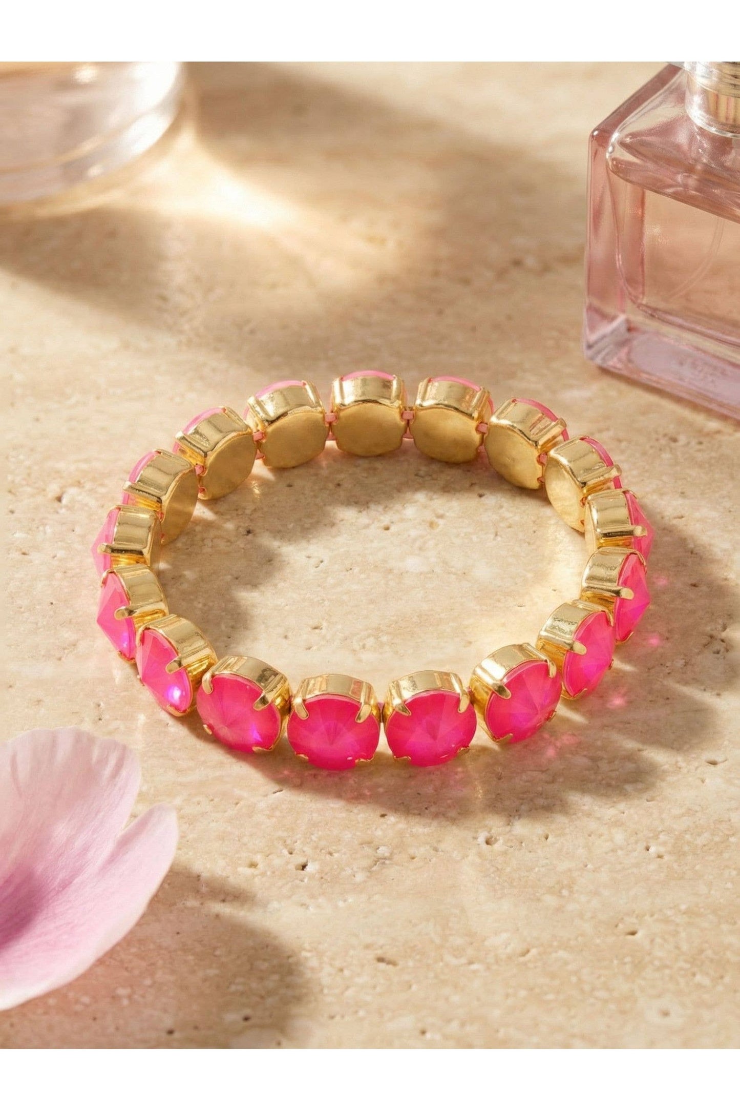 London Stretch Bracelet Pink