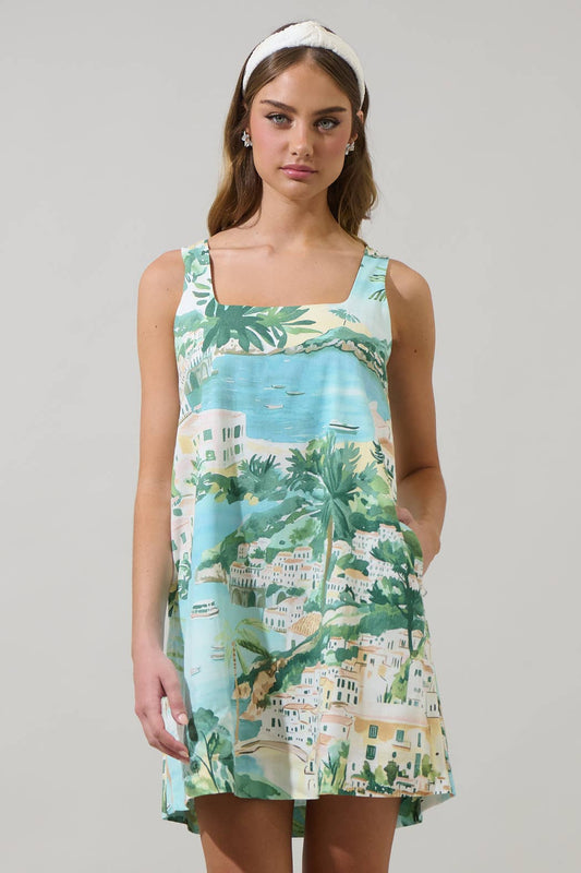 Piti Town Zenica Shift Mini Dress