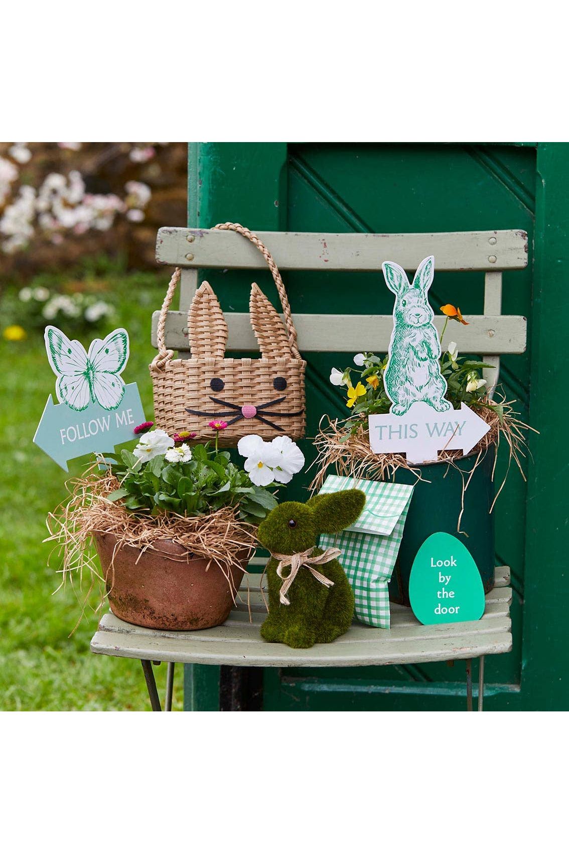 Recycled Paper Bunny Shaped Basket