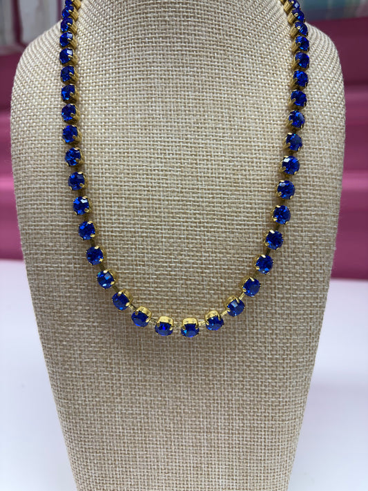 Tova Sarina Necklace In Solids- Sapphire