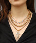 Tova Mini Oakland Necklace Gold/Clear