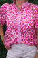 Grace Pink Animal Print w/Gingham Trim
