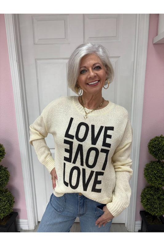 Ivory Lightweight Love Sweater