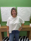 Cammie Oversized Pullover Round Neck Band Short Sleeve