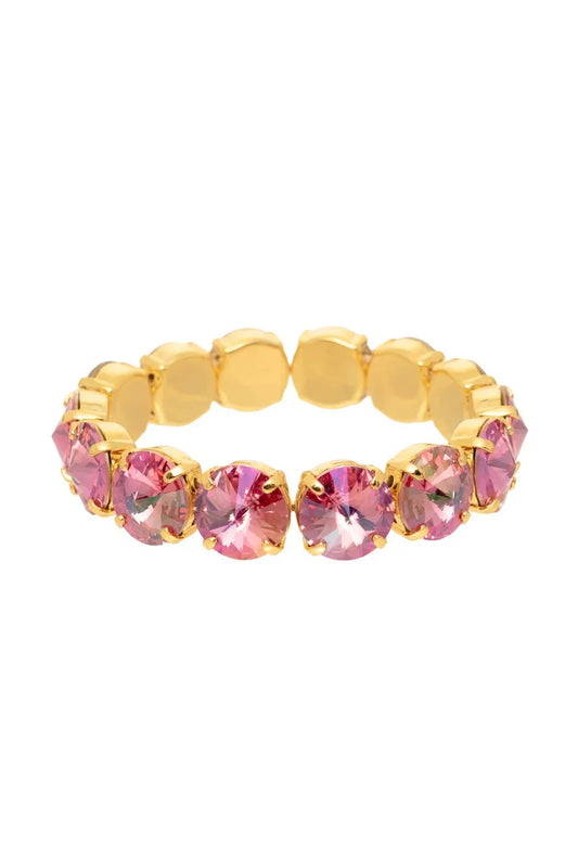 P Tova Croatia Stretch Bracelet  Rose Glimmer