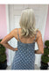 Polka Dot Denim A Line Dress