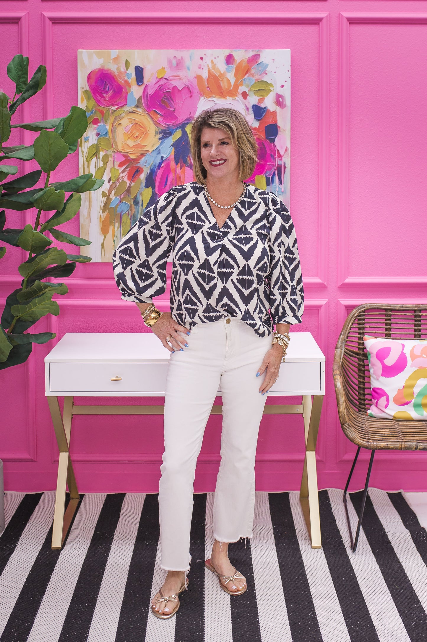 Sloan Bold Print Blouse