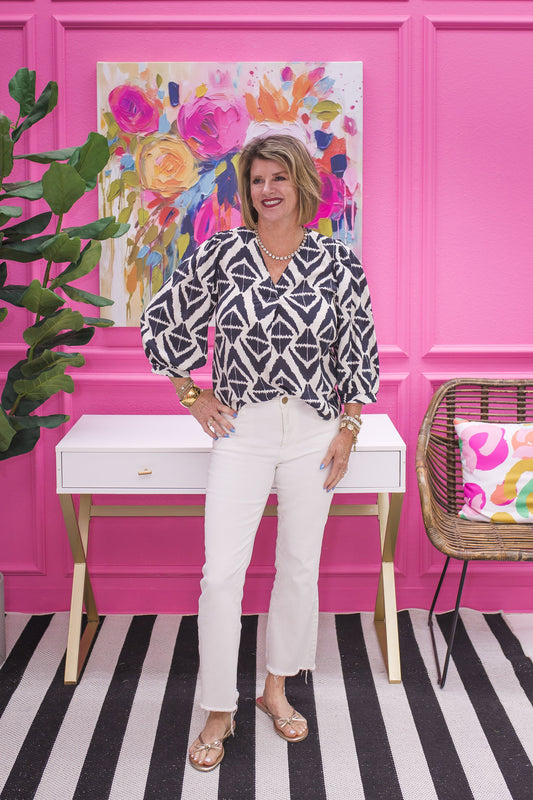 Sloan Bold Print Blouse