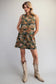 Camo Floral Print Dress