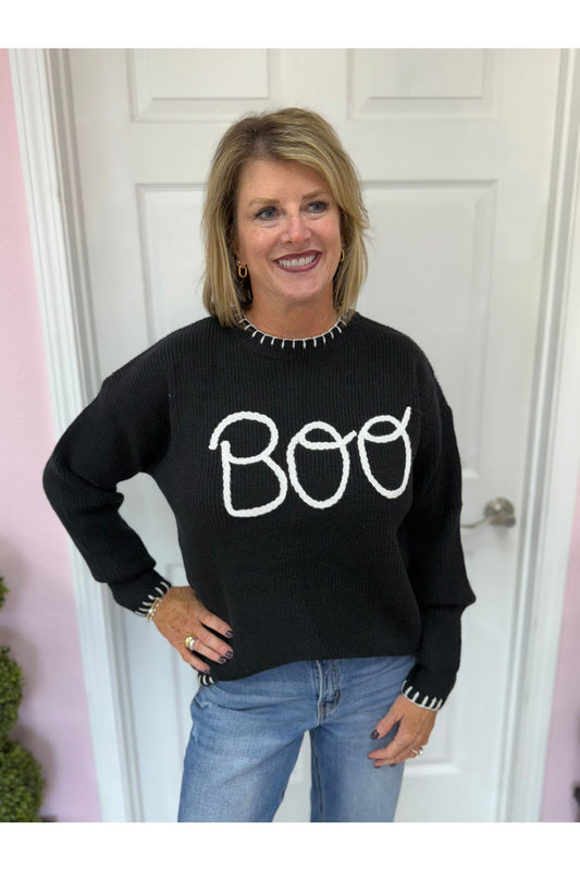 Black Boo Sweater