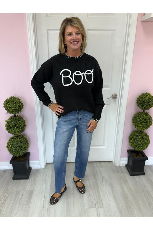 Black Boo Sweater