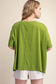 Cammie Oversized Pullover Round Neck Band Short Sleeve