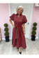 Merry Plaid Midi Dress