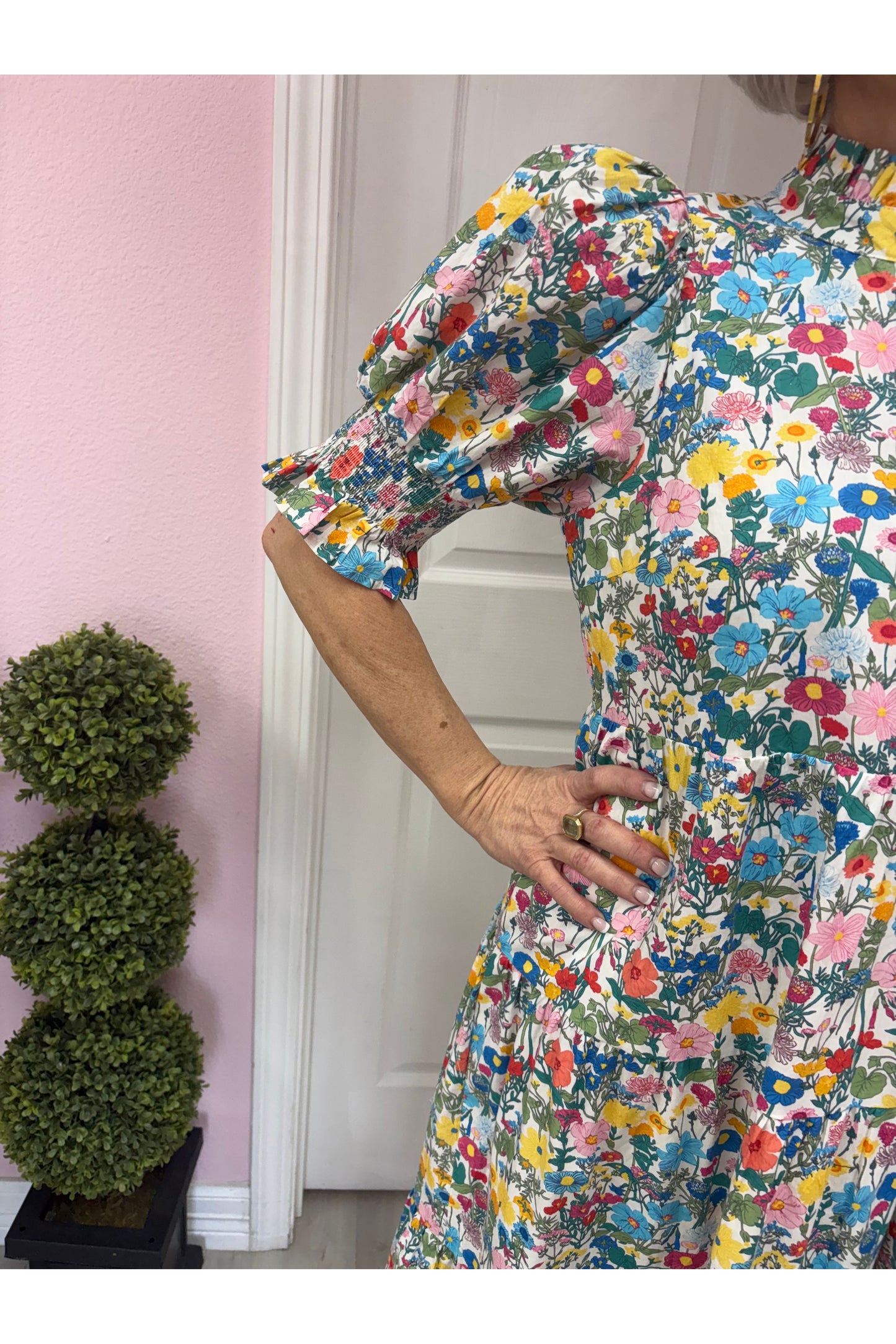 Petal Kiss Midi Dress